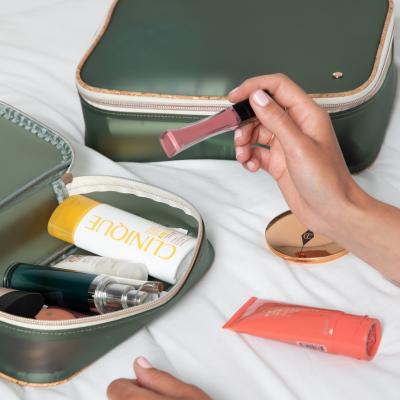 blossom thorne travel double zip train case makeup organizer bag Jenny Train Case – Stephanie Johnson