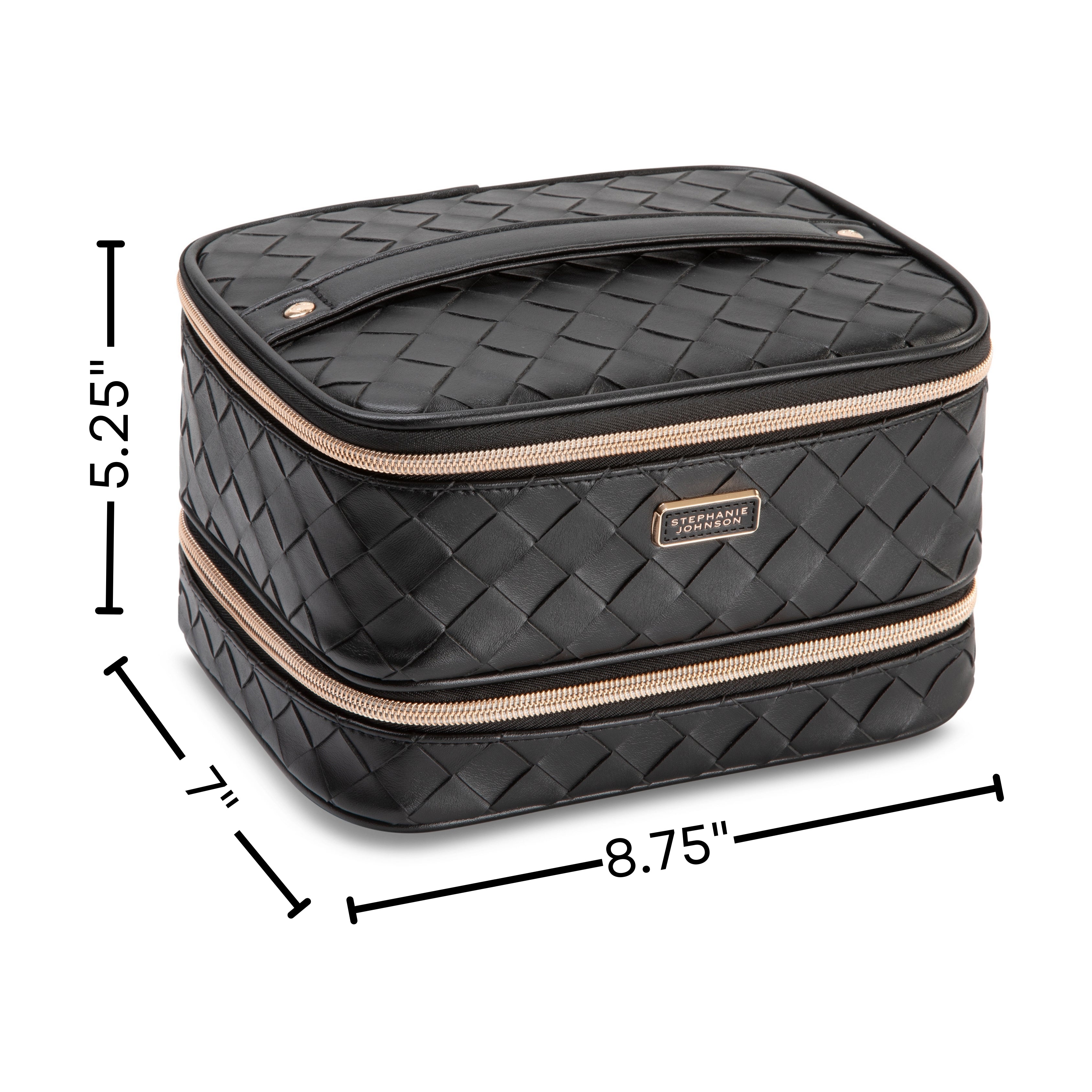 Stephanie Johnson Rosewood Cognac Jenny Train Case