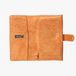 Load image into Gallery viewer, Havana Jane Wristlet Tech Wallet in Orange bottom view~~Color:Orange~~Description:Opened
