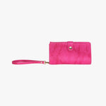Load image into Gallery viewer, Havana Jane Wristlet Tech Wallet in Pink main view~~Color:Pink~~Description:Front
